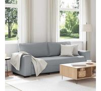 SKM Canapé à 3 Places Gris Clair 180 cm Tissu,Meubles,Canapés,Gris,31KG,4105176