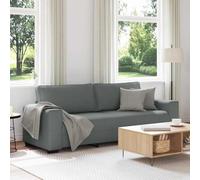 SKM Canapé à 3 Places Gris foncé 180 cm Tissu,Meubles,Canapés,Gris,31KG,4105177