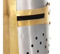 SKM Casque de Chevalier croisé Antique pour GN Argenté Acier,Arts & Loisirs,Loisirs & Arts créatifs,Articles de Collection,Armes de Collection,2.24KG,286206