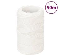 SKM Corde de Bateau Blanc Complet 2 mm 50 m Polypropylène,Quincaillerie,Accessoires de quincaillerie,Chaînes, câbles & Cordes,Cordes & câbles de Construction,Blanc,0.18KG,152530