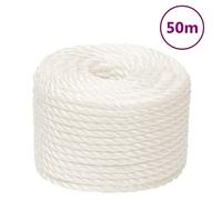 SKM Corde de Travail Blanc 20 mm 50 m polypropylène,Quincaillerie,Accessoires de quincaillerie,Chaînes, câbles & Cordes,Cordes & câbles de Construction,Blanc,8.4KG,153069