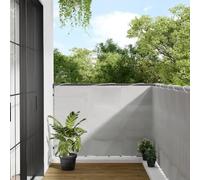 SKM Écran de Balcon Gris Clair 120x600 cm 100% Polyester Ox,Maison & Jardin,Pelouses & Jardins,Vie en extérieur,Parasols & voiles d'ombrage,Gris,1.55KG,4000017