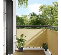 SKM Écran de Balcon Sable 90x600 cm 100% Polyester Ox,Maison & Jardin,Pelouses & Jardins,Vie en extérieur,Parasols & voiles d'ombrage,Brun,1.24KG,4000031