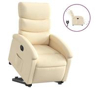 SKM Fauteuil inclinable électrique crème Tissu,Meubles,Fauteuils et chaises,Fauteuils,Crème,28.55KG,3204011