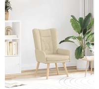 SKM Fauteuil Relaxant Crème 63 x 67 x 94 cm Tissu,Meubles,Fauteuils et chaises,Fauteuils,Crème,8.55KG,42001831