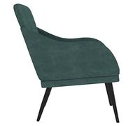 SKM Fauteuil Vert foncé 63x76x80 cm Velours,Meubles,Fauteuils et chaises,Fauteuils,Vert,9.4KG,351438