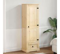 SKM Garde-Robe Corona 55x38x170 cm Bois de pin Massif,Meubles,Armoires & Meubles de Rangement,Armoires,Brun,34.8KG,4002767