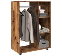 SKM Garde-Robe Vieux Bois 80x40x110 cm Bois d'ingénierie,Meubles,Armoires & Meubles de Rangement,Armoires,Brun,25.55KG,856668