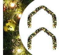 SKM Guirlande de Noël with 600 LEDs 2 pcs Vert 40 m PVC,Maison & Jardin,Décorations,Décorations de Noël & saisonnières,Décorations de Noël,Vert,15.28KG,42016693