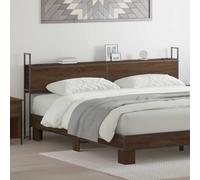 SKM Headboard de Rangement avec Station de Charge Chêne Marron,Meubles,Lits & Accessoires,Têtes et Pieds de lit,Marron,22.75KG,859829