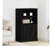 SKM Highboard Chêne Noir 60 x 35.5 x 103.5 cm Bois d'ingénierie,Meubles,Armoires & Meubles de Rangement,Buffets & bahuts,Noir,23.95KG,862820