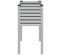 SKM Jardinière 100x45x90 cm Acier Inoxydable,Maison & Jardin,Pelouses & Jardins,Jardinage,Pots & Cache-Pots,Argent,10.75KG,4008973