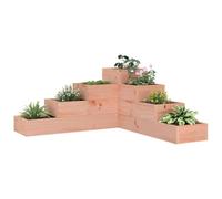 SKM Jardinière 4 Niveaux 80,5x79x36 cm Bois de Douglas Massif,Maison & Jardin,Pelouses & Jardins,Jardinage,Pots & Cache-Pots,Brun,8.82KG,825322