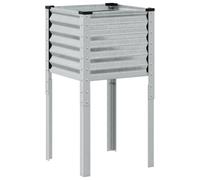 SKM Jardinière 45x45x88 cm Acier galvanisé,Maison & Jardin,Pelouses & Jardins,Jardinage,Pots & Cache-Pots,Argent,6.75KG,4008967