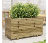 SKM Jardinière 90x40x49,5 cm Bois de pin imprégné,Maison & Jardin,Pelouses & Jardins,Jardinage,Pots & Cache-Pots,Brun,24.7KG,847377