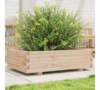 SKM Jardinière 90x60x26,5 cm Bois de pin Massif,Maison & Jardin,Pelouses & Jardins,Jardinage,Pots & Cache-Pots,Brun,18.1KG,847343