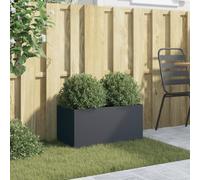 SKM Jardinière Anthracite 62x30x29 cm Acier,Maison & Jardin,Pelouses & Jardins,Jardinage,Pots & Cache-Pots,Anthracite,4.04KG,841591
