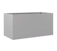 SKM Jardinière argenté 62x30x29 cm Acier galvanisé,Maison & Jardin,Pelouses & Jardins,Jardinage,Pots & Cache-Pots,Argent,4.15KG,841594