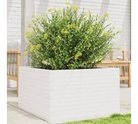SKM Jardinière Blanc 80x80x45,5 cm Bois de pin Massif,Maison & Jardin,Pelouses & Jardins,Jardinage,Pots & Cache-Pots,Blanc,28.1KG,847259
