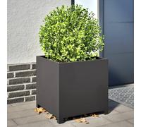 SKM Jardinière Noir 50x50x50 cm Acier,Maison & Jardin,Pelouses & Jardins,Jardinage,Pots & Cache-Pots,Noir,7.74KG,851213