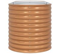 SKM Jardinière surélevée Marron 240 x 80 x 81 cm Acier,Maison & Jardin,Pelouses & Jardins,Jardinage,Pots & Cache-Pots,Marron,24.3KG,42011327