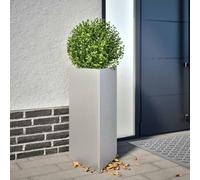 SKM Jardinière Triangulaire 40x40x75 cm Acier galvanisé,Maison & Jardin,Pelouses & Jardins,Jardinage,Pots & Cache-Pots,Argent,6.45KG,851167