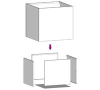 SKM Jardinières 2 pcs argenté 32x30x29 cm Acier galvanisé,Maison & Jardin,Pelouses & Jardins,Jardinage,Pots & Cache-Pots,Argent,4.82KG,841546