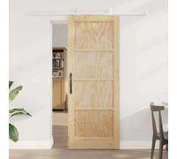 SKM Jeu de Portes Coulissantes Naturel et Blanc 78 x 202 cm,Quincaillerie,Matériaux de Construction,Portes,Portes d'entrée,Beige,21.49KG,3333386