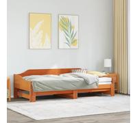 SKM Lit de Jour et lit gigogne sans Matelas 90x200 cm Bois Massif,Meubles,Lits & Accessoires,Lits & Cadres de lit,Brun,31.4KG,850907