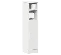 SKM Meuble de Salle de Bain avec Porte-Rouleau Blanc 20,5x22x90 cm,Meubles,Ensembles de Meubles,Ensembles de mobilier pour salles de Bains,Blanc,8.4KG,858497