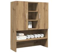 SKM Meuble pour Machine à Laver chêne Artisanal 70,5x25,5x90 cm,Accessoires pour appareils de blanchisserie,Accessoires pour Lave-Linge & sèche-Linge,chêne Artisanal,20.05KG,856638