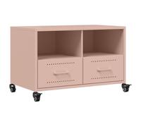 SKM Meuble TV Rose 68x39x43,5 cm Acier,Meubles,Meubles TV,Rose,13.45KG,846699