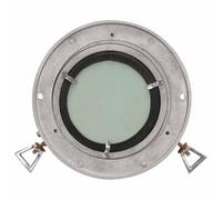 SKM Miroir en Forme de hublot Mural Ø23 cm Aluminium et Verre,Maison & Jardin,Décorations,Miroirs,Argent,1.26KG,357847