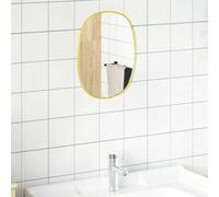 SKM Miroir Mural Doré 40x30 cm,Maison & Jardin,Décorations,Miroirs,Or,1.36KG,348216