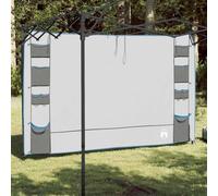 SKM Organisateur de Tente Suspendu avec Stockage Gris 320 x 182 cm,Équipements Sportifs,Loisirs de Plein air,Camping et randonnée,Accessoires de Tente,Gris,1.25KG,42001149