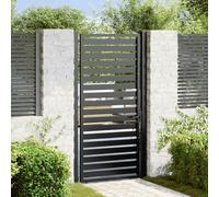 SKM Portail de Jardin verrouillable Noir 100x180 cm Aluminium,Quincaillerie,Clôtures & rières,Portillons,Noir,19.65KG,42004149