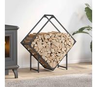 SKM Portant de Bois Chauffage Anthracite 80x25x80 cm,Maison & Jardin,Accessoires pour cheminées & poêles à Bois,Sacs & paniers à bûches,Anthracite,3.15KG,864285
