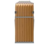 SKM Porte-bûches Aspect Bois 300x45x100 cm Acier galvanisé,Maison & Jardin,Accessoires pour cheminées & poêles à Bois,Sacs & paniers à bûches,Brun,15.32KG,364586