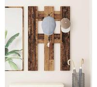 SKM Porte-Manteau Mural Montage Mural Bois Ancien 65 x 3 x 100 cm,Meubles,Étagères,Étagères murales & corniches,Marron,7.72KG,874505