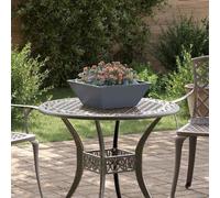 SKM Pot de Jardin en Forme de Bol Anthracite 40 x 40 x 15 cm Acier,Maison & Jardin,Pelouses & Jardins,Jardinage,Pots & Cache-Pots,Anthracite,2.2KG,873814