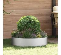 SKM Pots de Jardin 5 pcs Argent 80 x 80 x 20 cm Acier galvanisé,Maison & Jardin,Pelouses & Jardins,Jardinage,Pots & Cache-Pots,Argent,11.6KG,873631
