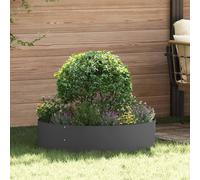SKM Pots de Jardin 5 pcs Noir 80 x 80 x 20 cm Acier,Maison & Jardin,Pelouses & Jardins,Jardinage,Pots & Cache-Pots,Noir,11.6KG,873621