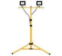SKM Projecteur à LED avec trépied 2x20 W Blanc Froid,Maison & Jardin,Luminaires,Projecteurs,Noir,3.23KG,149659