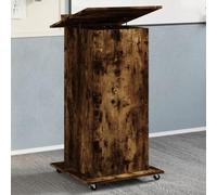 SKM Pupitre et Roues et tiroir chêne fumé Bois d'ingénierie,Meubles,Meubles de Bureau,Bureaux,Brun,29.26KG,848028