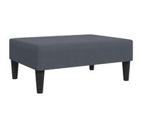 SKM Repose-Pied Gris foncé 77x55x31 cm Velours,Meubles,Poufs,Gris,6.8KG,379558