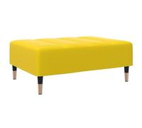 SKM Repose-Pied Jaune 77x55x31 cm Velours,Meubles,Poufs,Jaune,6.9KG,4007397