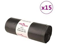 SKM Sacs poubelles 150 pcs noir 240 L,Maison & jardin,Produits ménagers,Sacs poubelle,Noir,17.1KG,155341