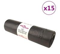 SKM Sacs poubelles avec Cordons 150 pcs Noir 240 L,Maison & Jardin,Produits ménagers,Sacs Poubelle,Noir,16.2KG,155345