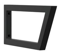 SKM Supports d'étagères pour lavabo 2 pcs Noir trapèze Acier,Quincaillerie,Accessoires de quincaillerie,Supports et équerres de Renfort,Noir,3.86KG,4007286