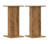 SKM Supports pour Plantes 2 pcs chêne Artisanal Bois d'ingénierie,Maison & Jardin,Pelouses & Jardins,Jardinage,Supports pour Plantes,Brun,12.1KG,3307863